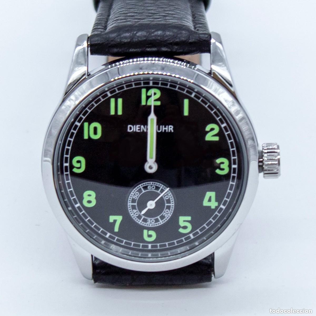 Rel&oacute;gios: RELOJ DE SERVICIO DE LA WEHRMACHT &ndash; R&Eacute;PLICA (ESFERA NEGRA)