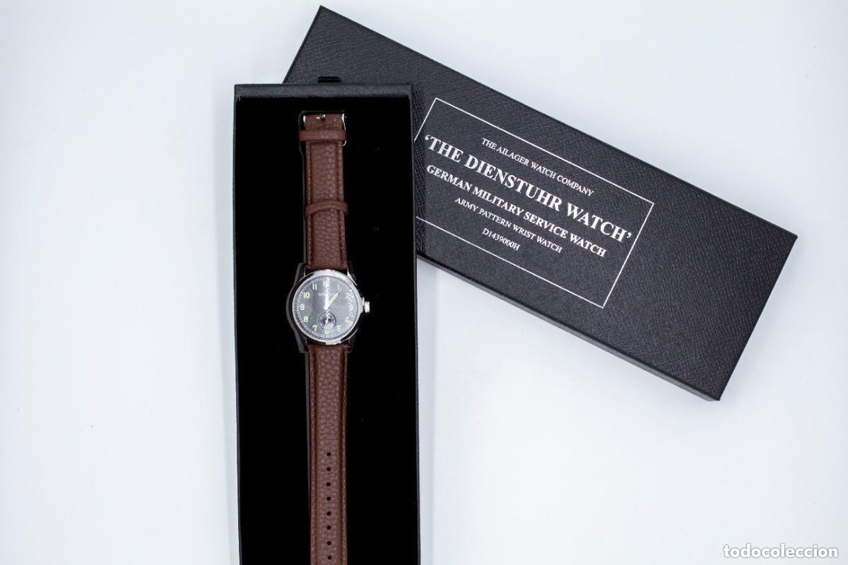 Relojes: RELOJ DE SERVICIO DE LA WEHRMACHT MARR&Oacute;N &ndash; R&Eacute;PLICA - Foto 4
