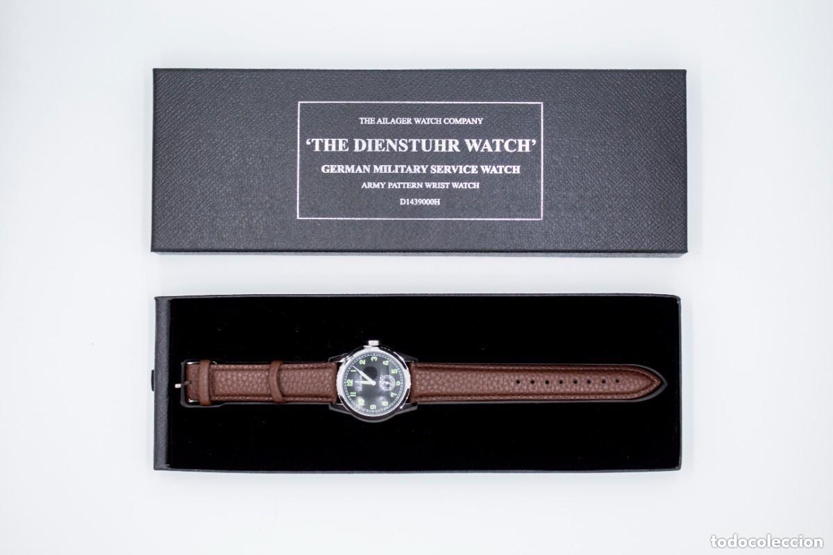Relojes: RELOJ DE SERVICIO DE LA WEHRMACHT MARR&Oacute;N &ndash; R&Eacute;PLICA - Foto 5