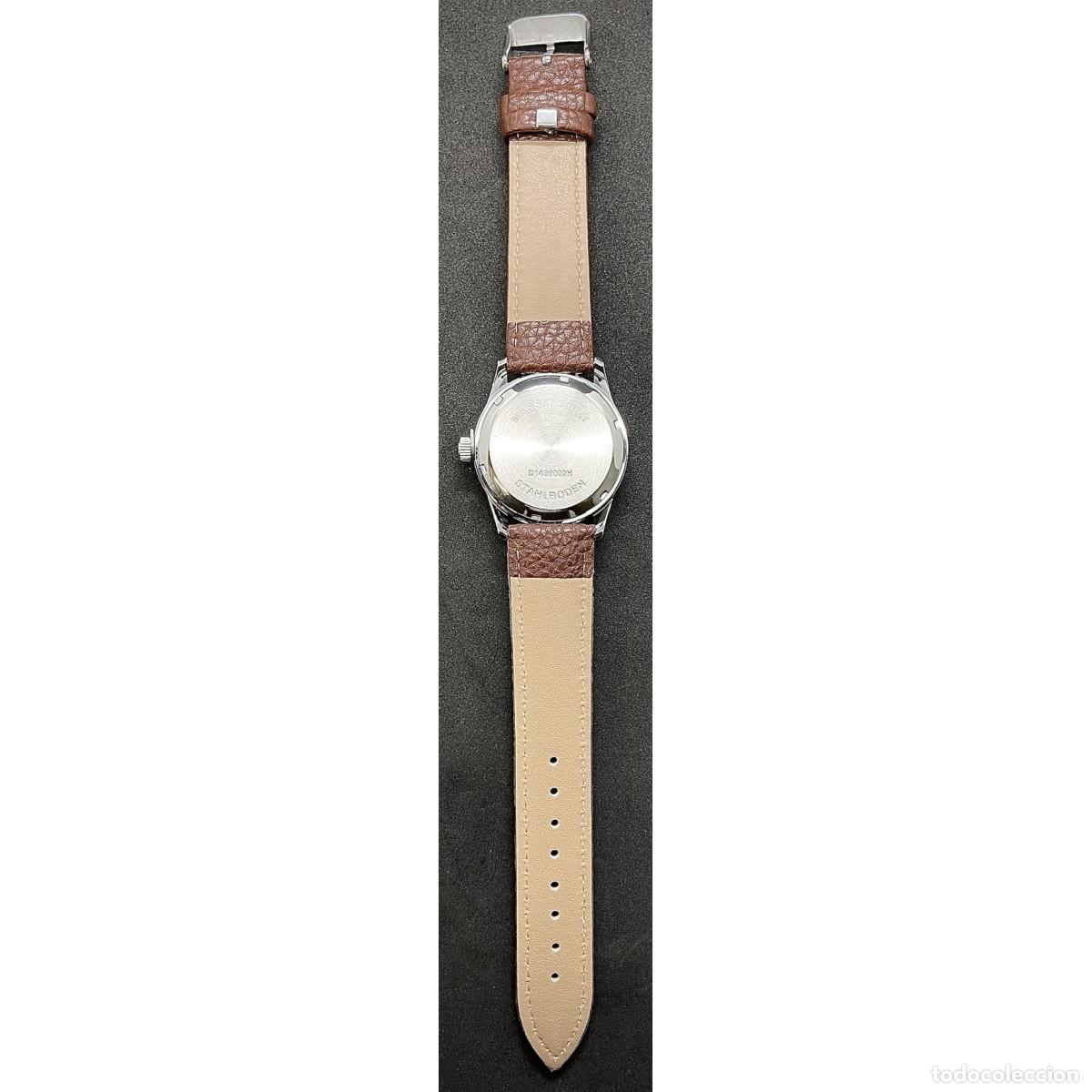 Relojes: RELOJ DE SERVICIO DE LA WEHRMACHT MARR&Oacute;N &ndash; R&Eacute;PLICA - Foto 7