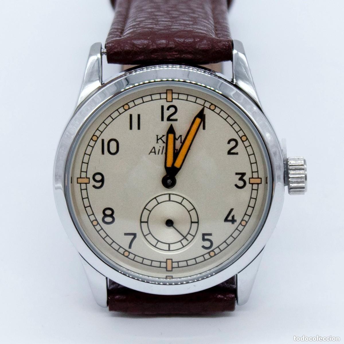 Rel&oacute;gios: RELOJ DE SERVICIO KRIEGSMARINE MARR&Oacute;N &ndash; R&Eacute;PLICA