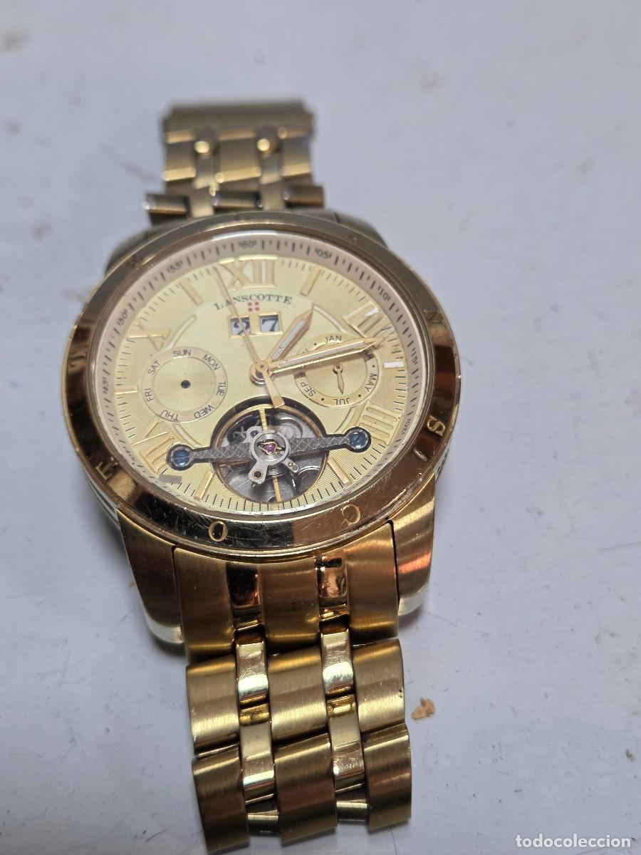 Relojes: reloj de lanscosttes dorado - Foto 6