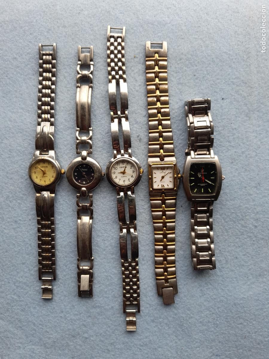 Relojes: Lote de 5 Relojes de Cuarzo para Dama. - Foto 1