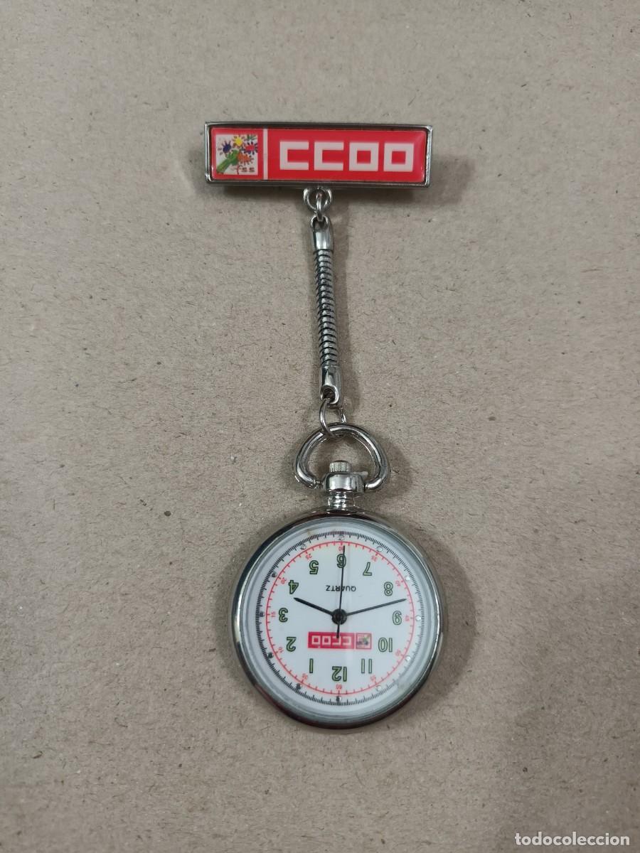 Relojes: RELOJ SINDICATO CCOO CON BROCHE PARA PRENDER EN LA ROPA - Foto 2