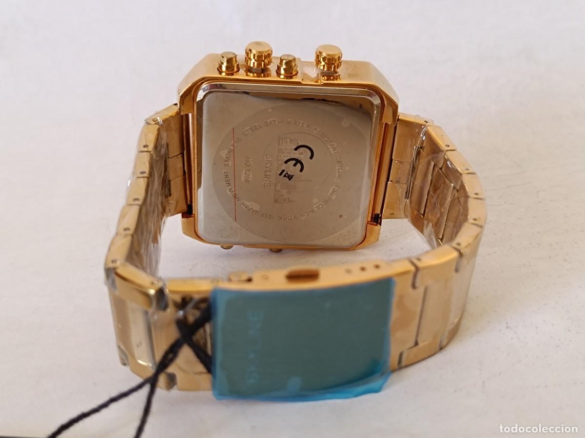 Relojes: Reloj Skyline Multifuncional Dual Time Dorado - Foto 7
