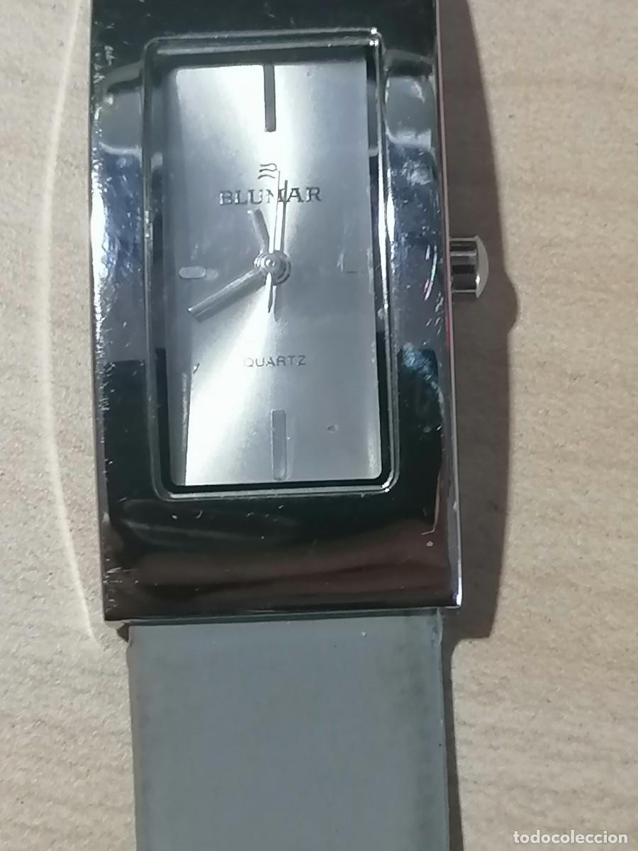 Relojes: BLUMAR * RELOJ ANALOGICO CORREA DE CUERO PLATEADA * COLECCI&Oacute;N LA CAIXA - Foto 1
