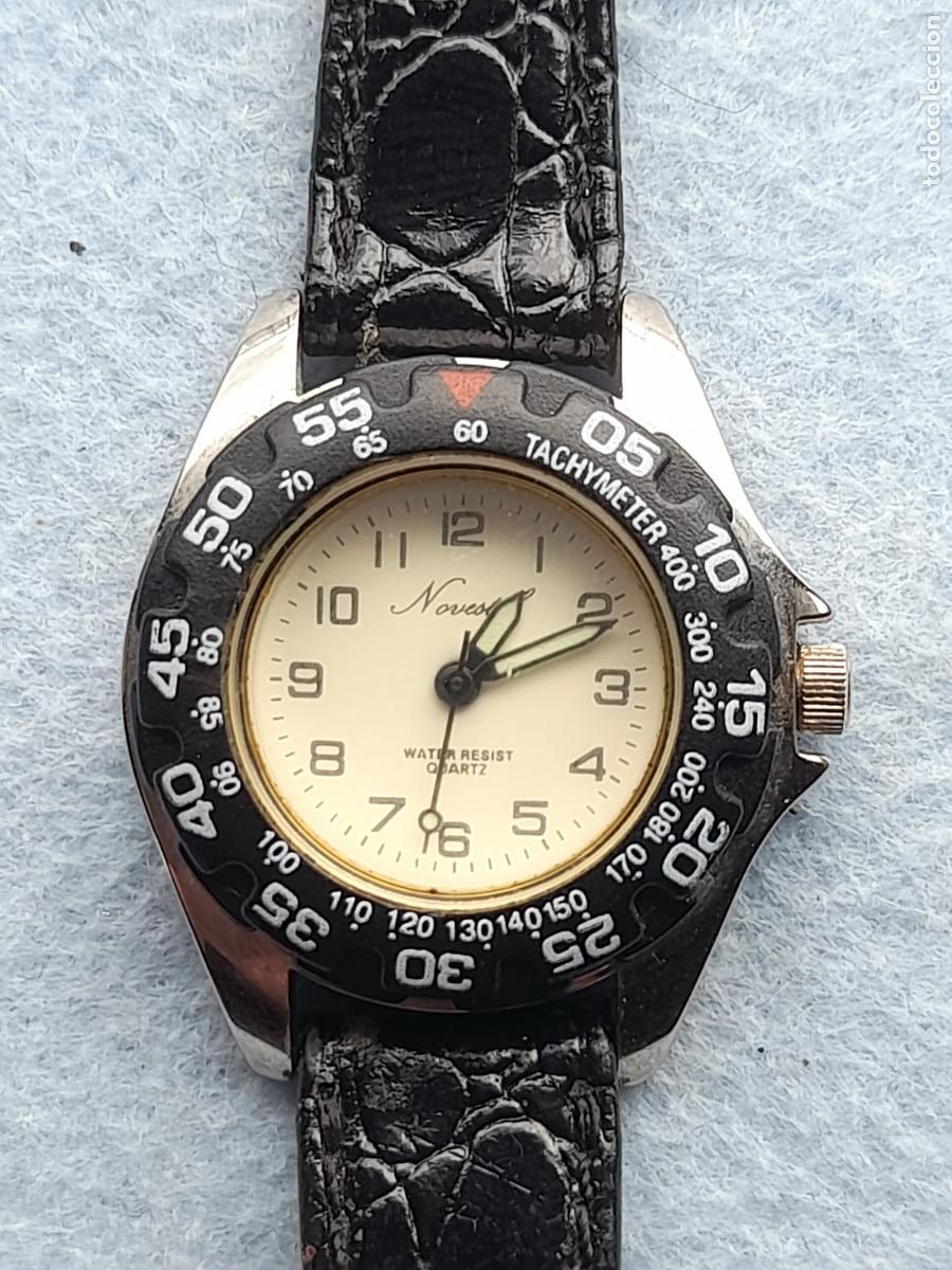 Relojes: Reloj Marca Novestel. Tipo Diver de dama. Funcionando. - Foto 4