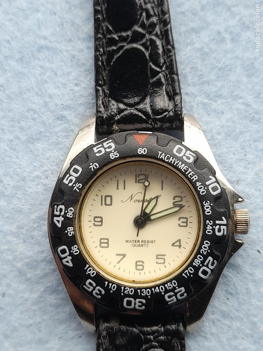 Relojes: Reloj Marca Novestel. Tipo Diver de dama. Funcionando. - Foto 8