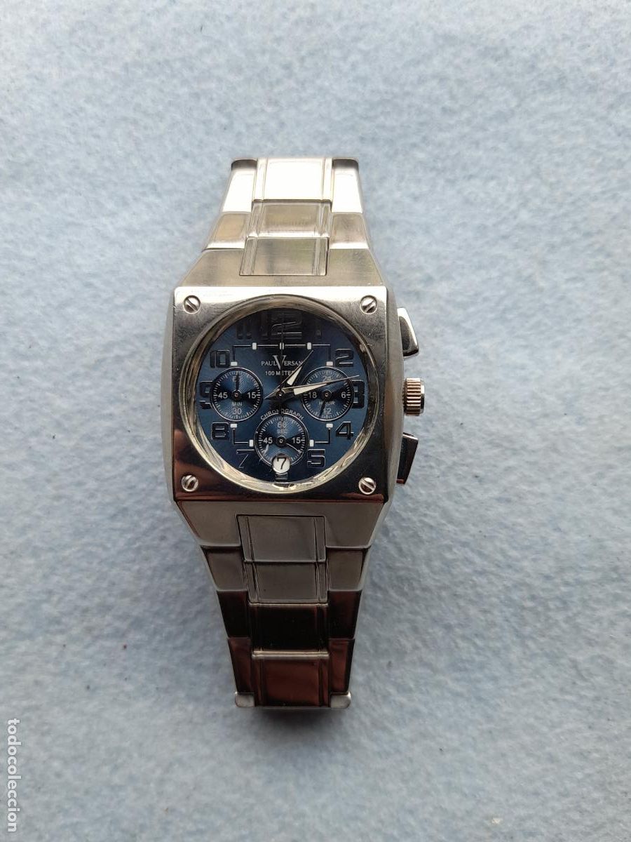 Watches: Reloj Marca Paul Versan de Cuarzo para Caballero. Funcionando.