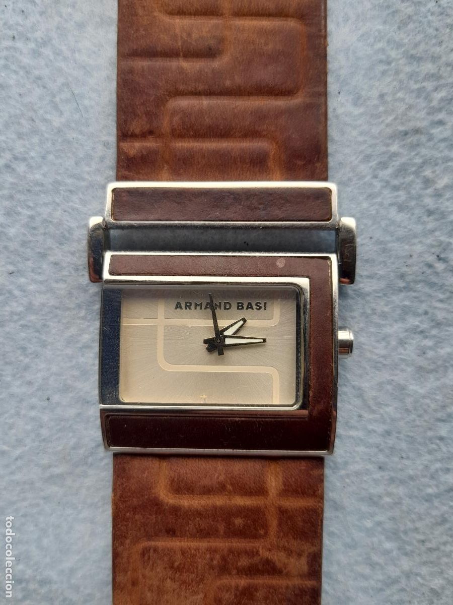 Watches: Reloj Marca Armand Bassi de cuarzo. Funcionando.