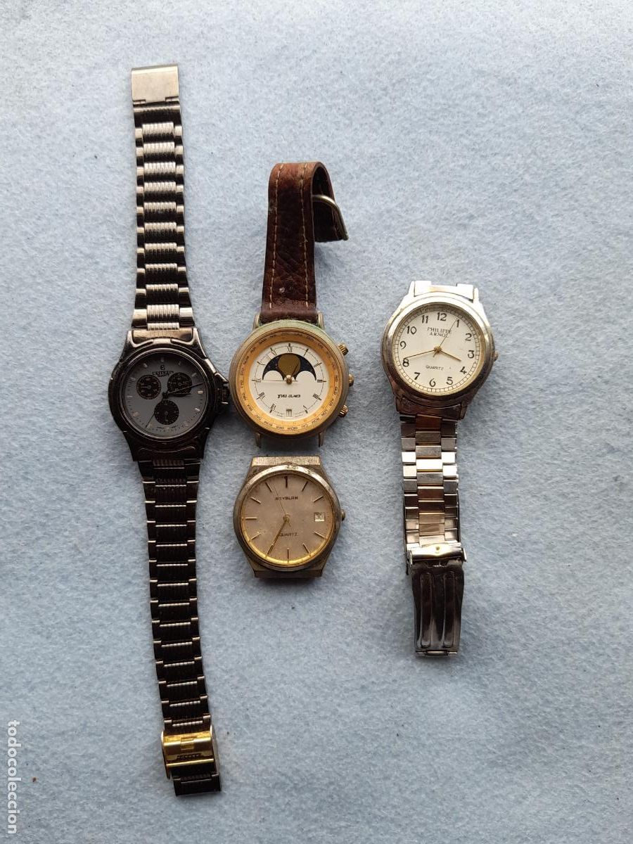 Watches: Lote de 4 Relojes de Cuarzo para Caballero.