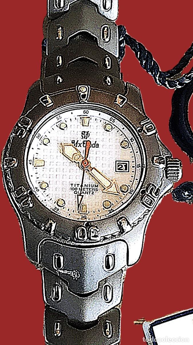 Watches: Reloj Mujer MX ONDA Titanium Quartz con calendario, NUEVO