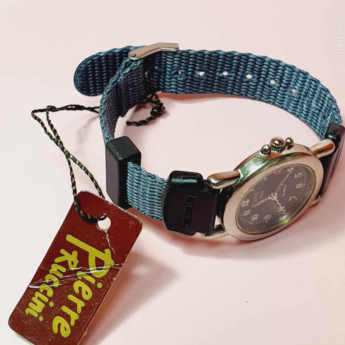 Relojes: RELOJ-PIERRE RUCCINI-QUARTZ-30 MM-MUJER-ETIQUETA-NUEVO-VER FOTOGRAFIAS.CORREA NATO NYLON VERDE-