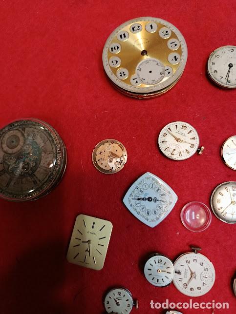 Relojes: Lote de maquinas y esferas de reloj REF-8724 - Foto 2