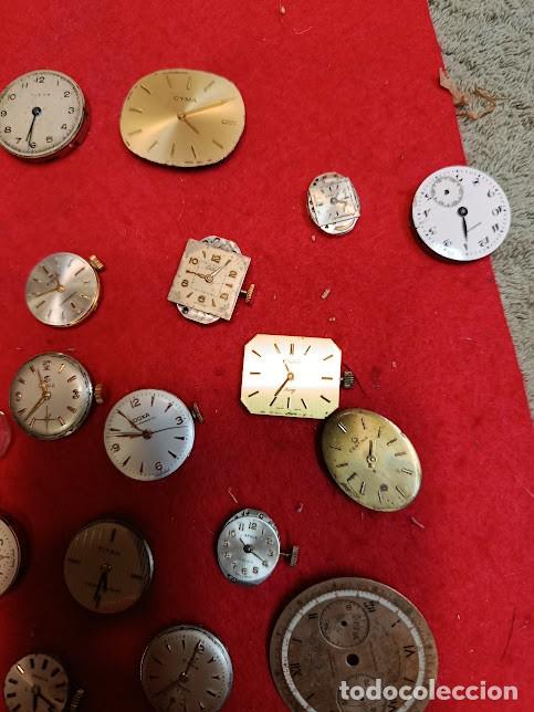 Relojes: Lote de maquinas y esferas de reloj REF-8724 - Foto 3