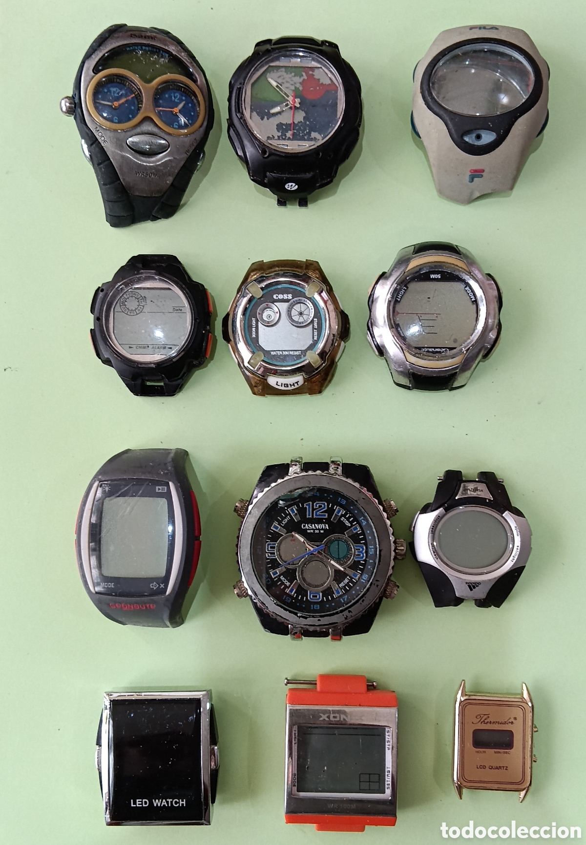 Relojes: Lote Relojes Digitales para reparar o piezas.