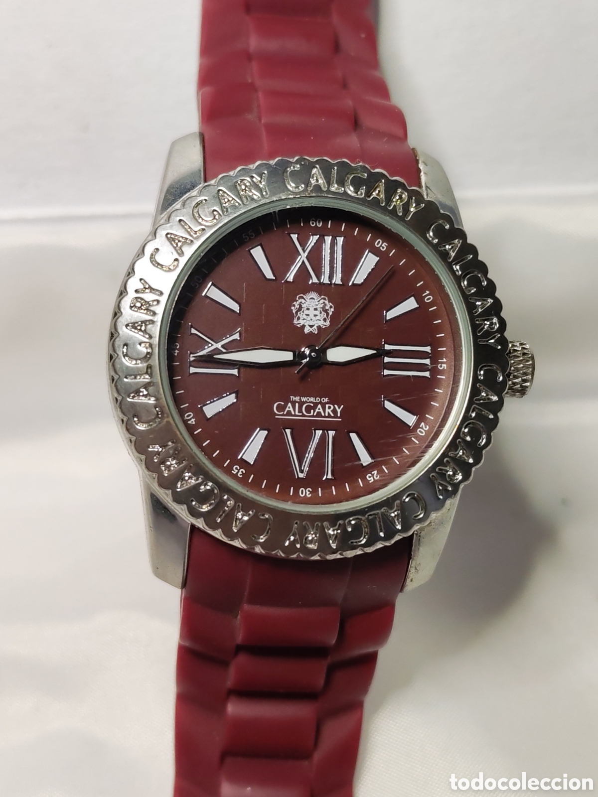 Relojes: Reloj Galgary. Cpoleccion sport. Granate. Bisel decorado. (CL)