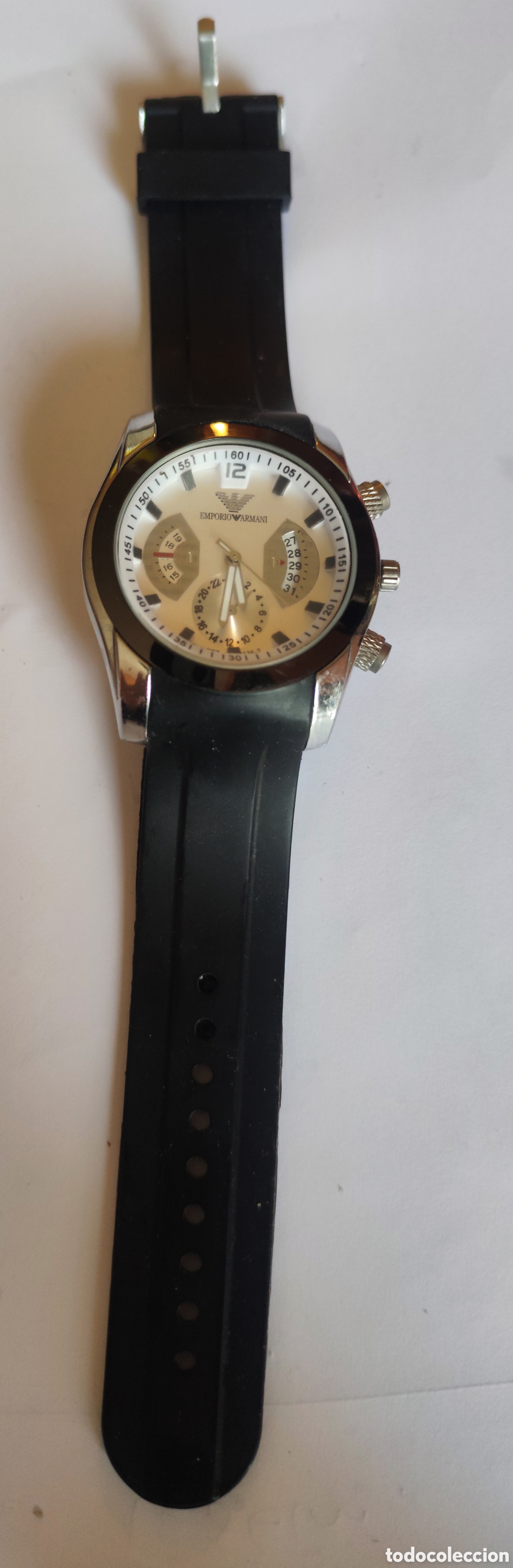 Relojes: Reloj Emporio Armani Negro y Plateado