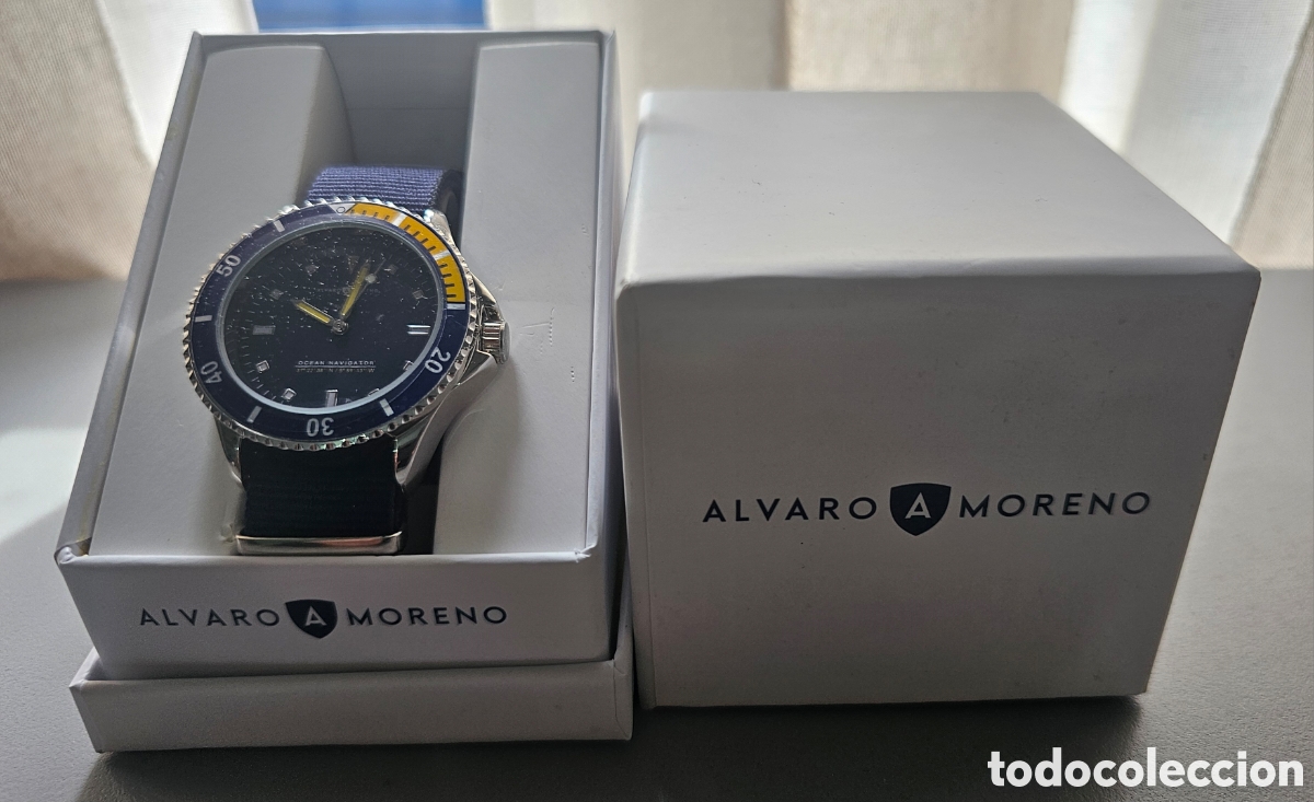 Relojes: Reloj de pulsera para hombre de la marca &Aacute;lvaro Moreno, modelo Ocean Navigator. Estilo buceo (diver)