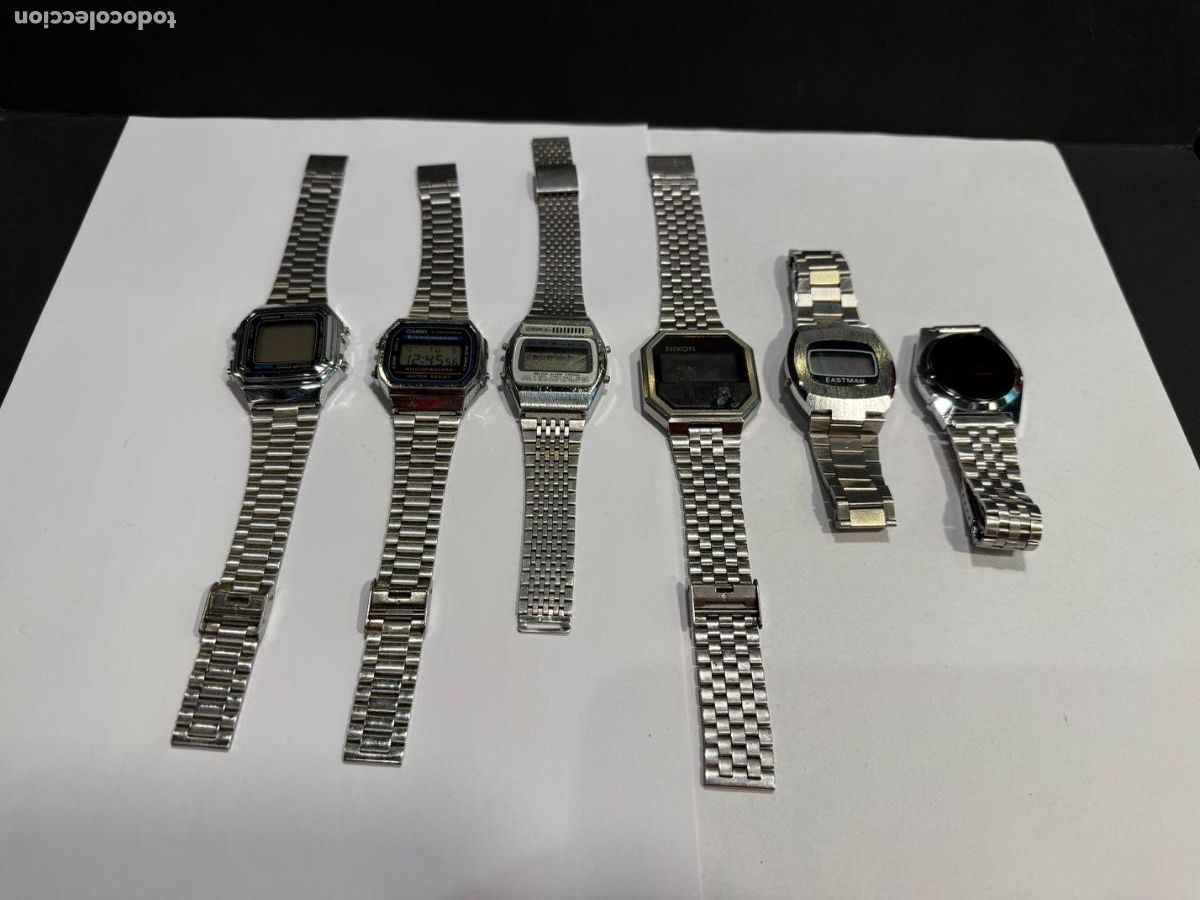Relojes: LOTE DE 6 RELOJES DIGITALES CASIO, NIXON, LAMBDA, TIMEBAND... (G)