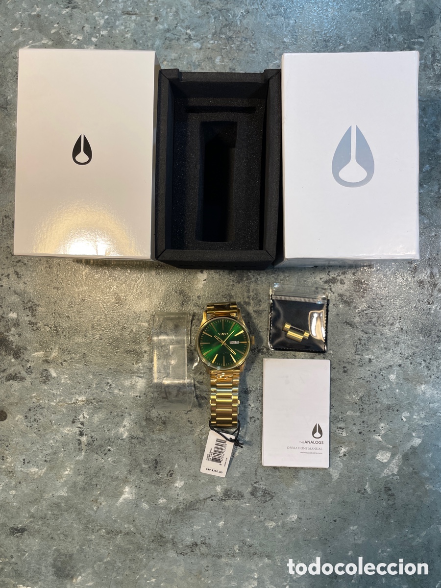 Relojes: Nixon Sentry Gold Green set completo - Foto 4