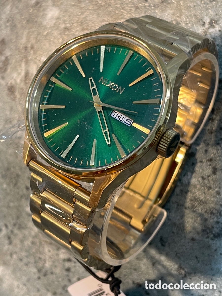 Relojes: Nixon Sentry Gold Green set completo