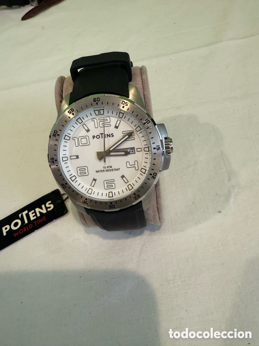 Relojes: Reloj Potens World Time Hombre Nuevo XL 10 ATM Funciona Perfectamente