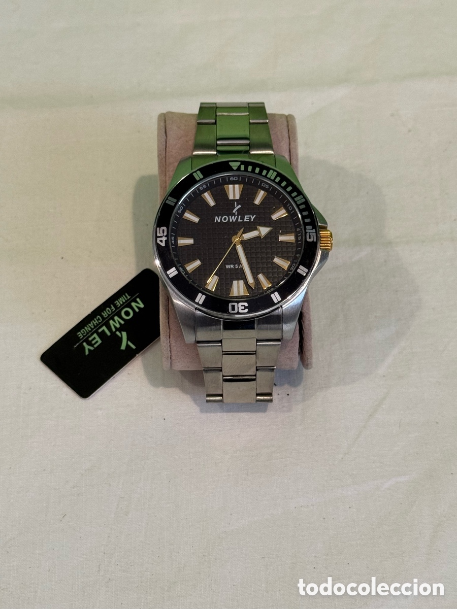 Relojes: Reloj Nowley Hombre Nuevo Acero Deportivo WR 5 ATM Funciona Perfectamente
