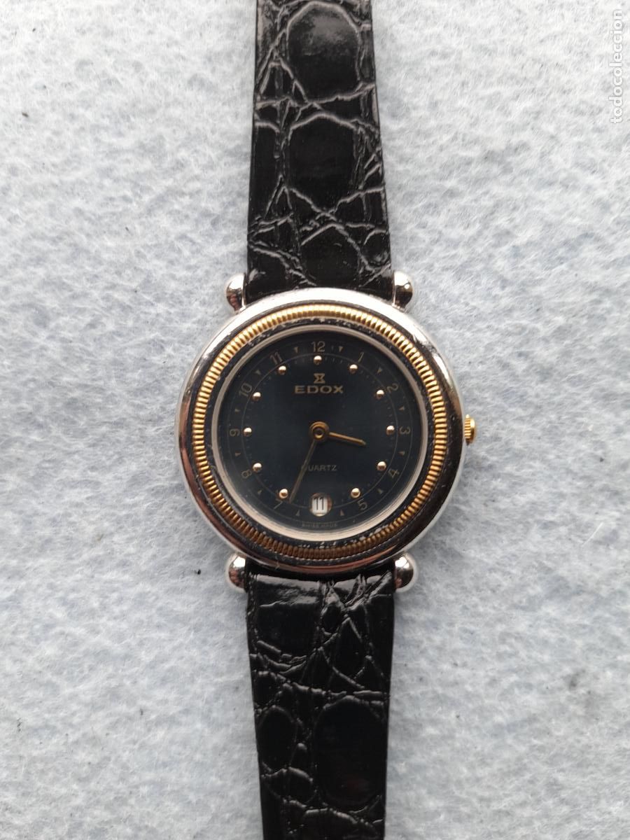 Relojes: Reloj Marca Edox de Cuarzo para Dama. Funcionando.