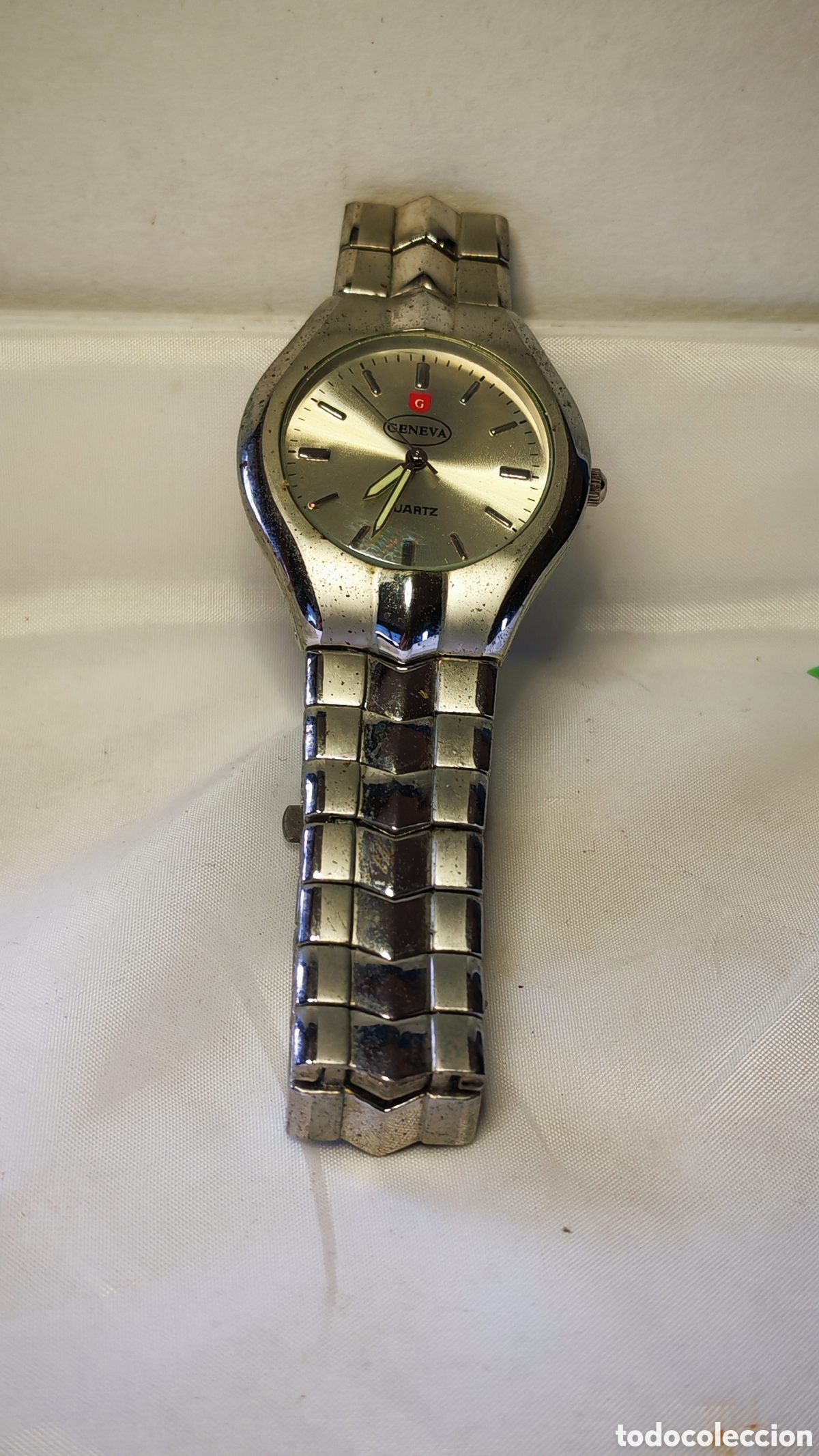 Relojes: Reloj Geneva. Cuarzo. Correa metalica. 1990