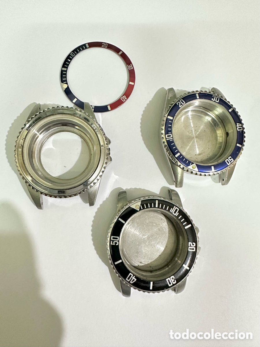 Relojes: Lote de tres carcasas de relojes DIVERS hombre est&aacute;n en buen estado