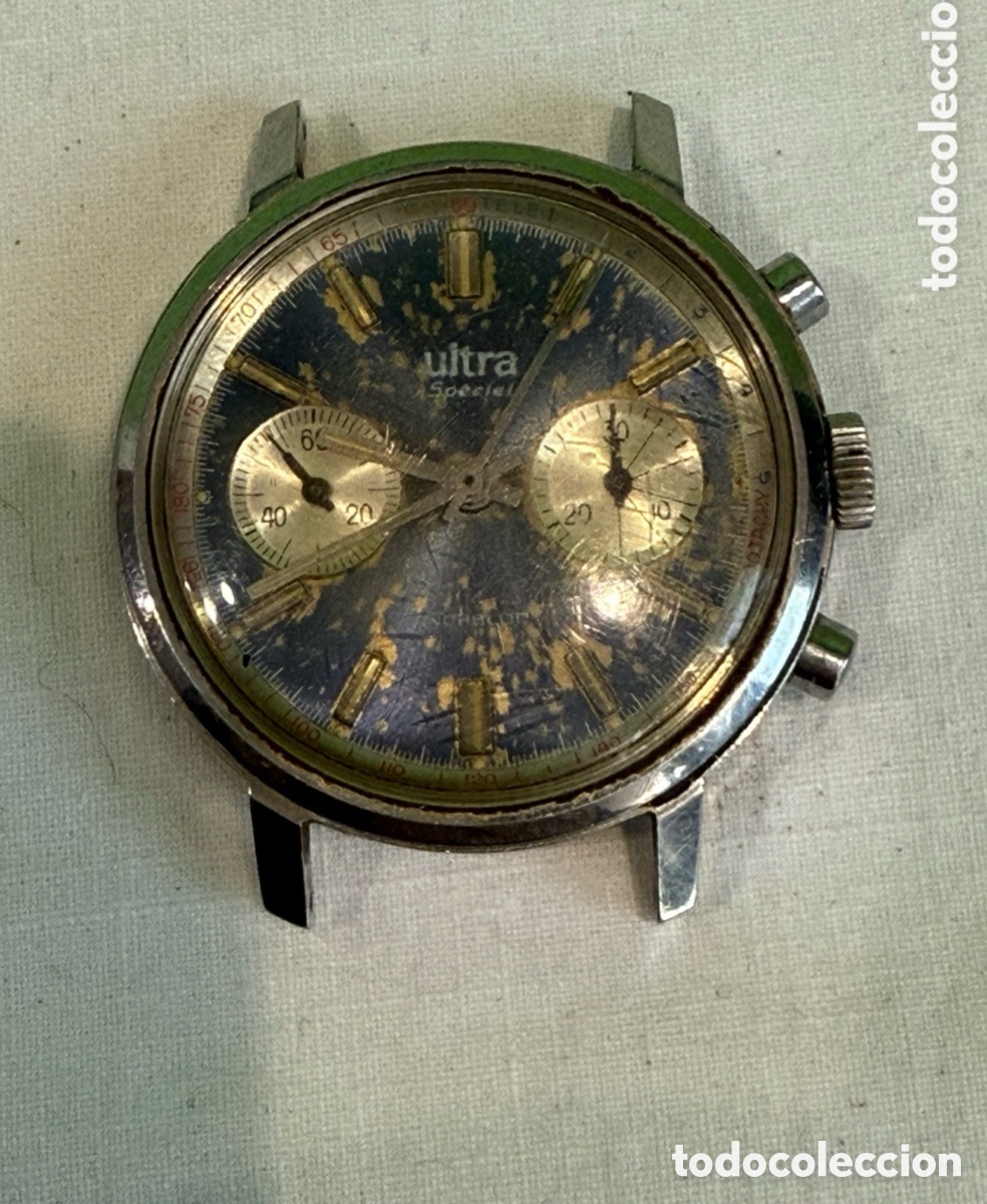 Relojes: Ultra Special Cron&oacute;grafo Suizo Vintage A&ntilde;os 60 70 Mec&aacute;nico.