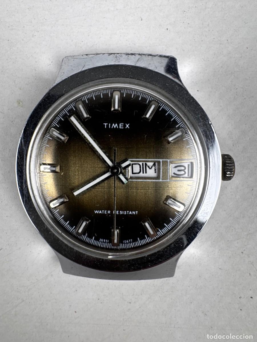 Relojes: RELOJ TIMEX WATER RESISTANT CON D&Iacute;A Y FECHA BONITA ESFERA