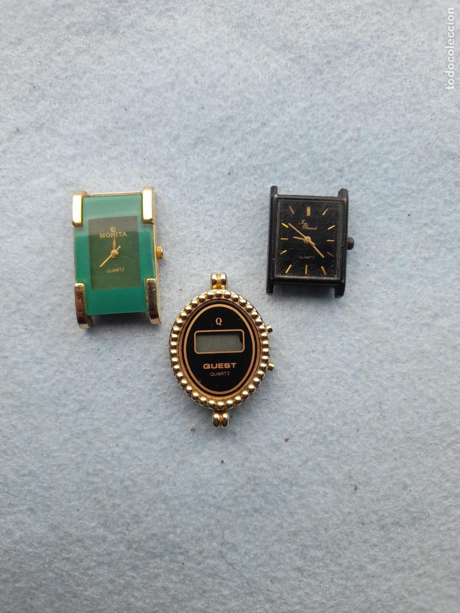 Watches: Lote de 3 Relojes de Cuarzo para Dama.