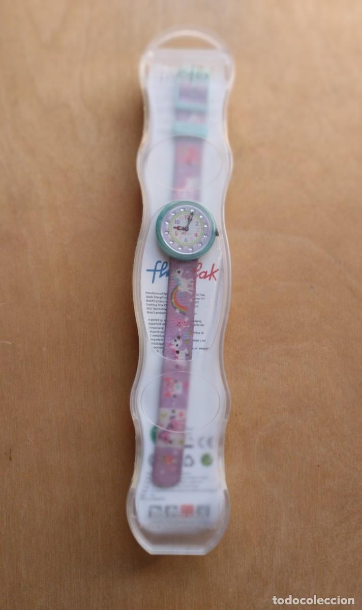 Montres: Reloj infantil Flik Flak de unicornios en su caja original.