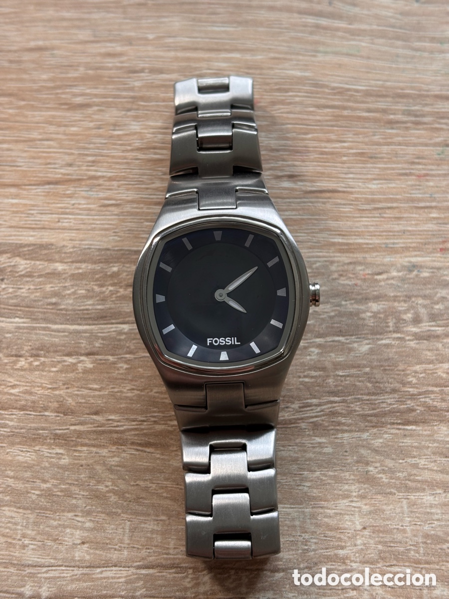 Relojes: Fossil JR-8374 &ndash; Reloj de acero caja cushion | NOS