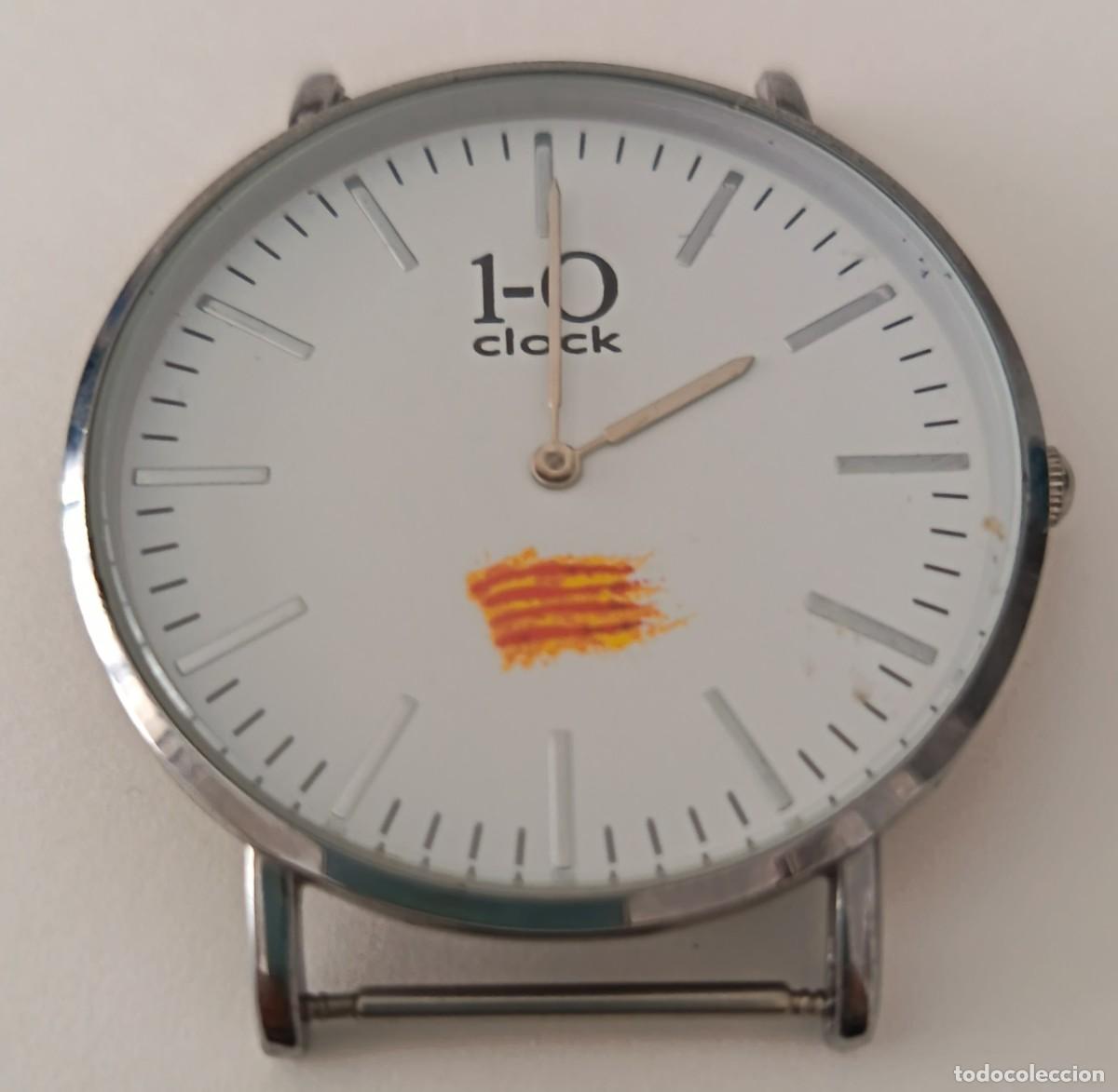 Relojes: Reloj 1 -O o Clock. Donec perficiam. Bandera catalana.