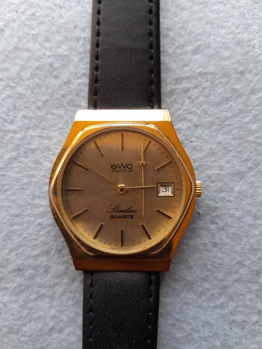 Watches: Reloj Marca BWO de Cuarzo para Caballero. Swiss made.