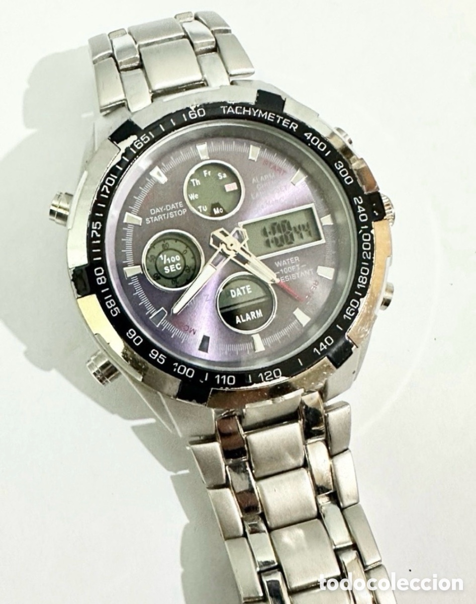 Watches: Reloj Anal&oacute;gico Digital Eve Mon Crois 47mm Alarma