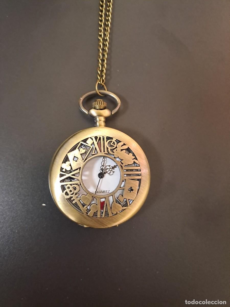Orologi: Reloj con cadena Alicia en el Pa&iacute;s de las Maravillas, nuevo