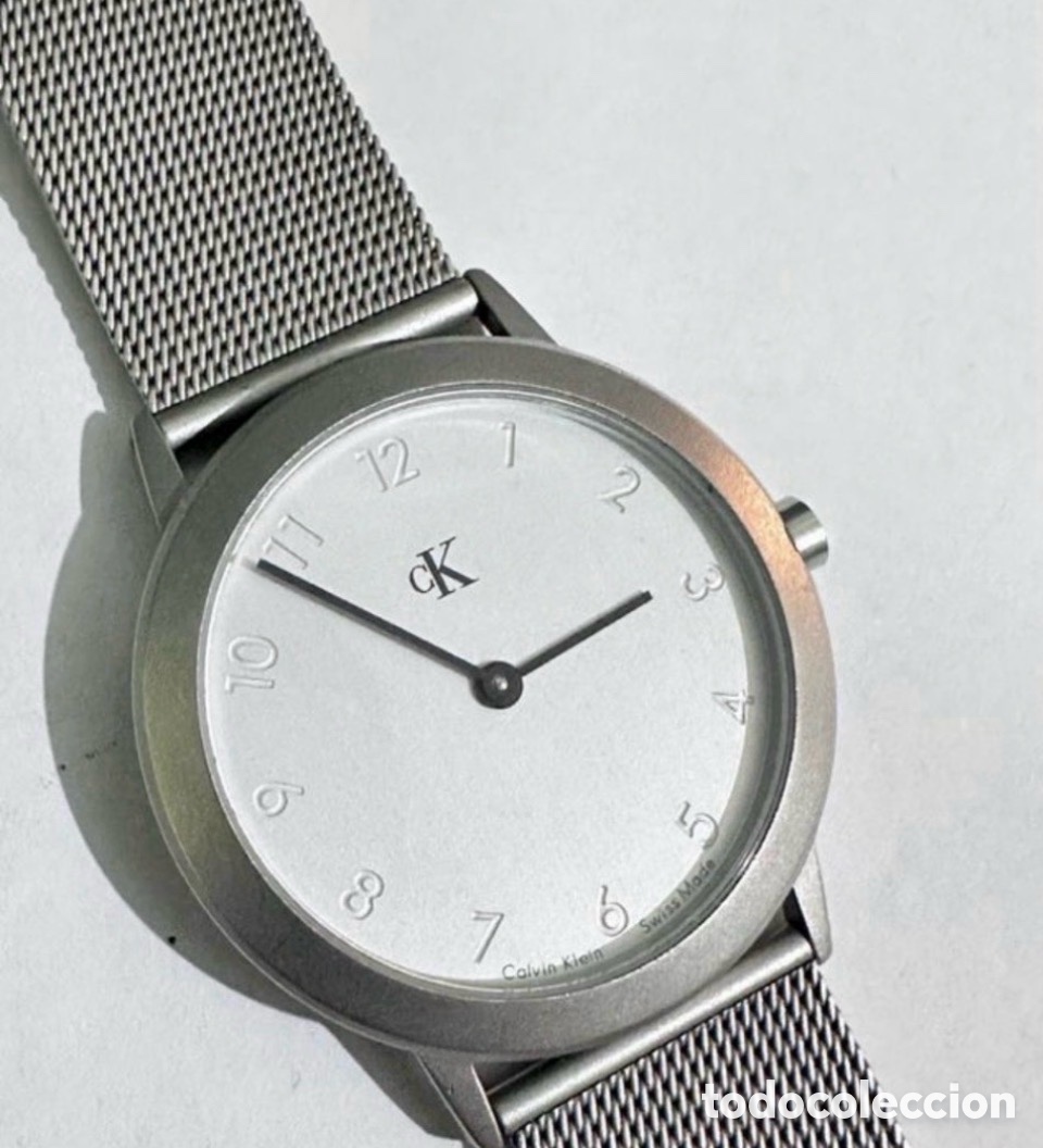 Watches: Reloj Calvin Klein Quartz Acero Inoxidable Swiss Made Como Nuevo