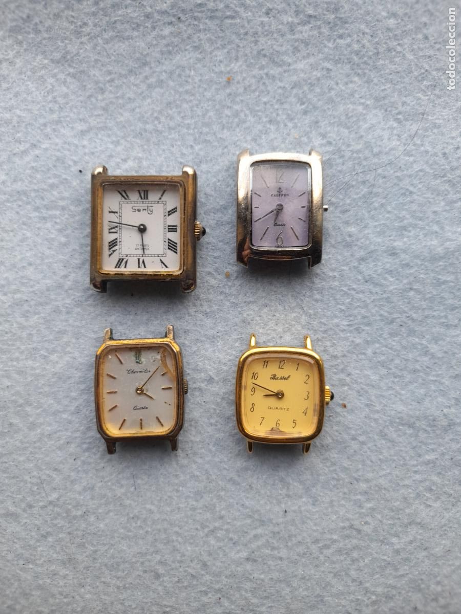 Uhren: Lote de 4 Relojes de Cuarzo para Dama.