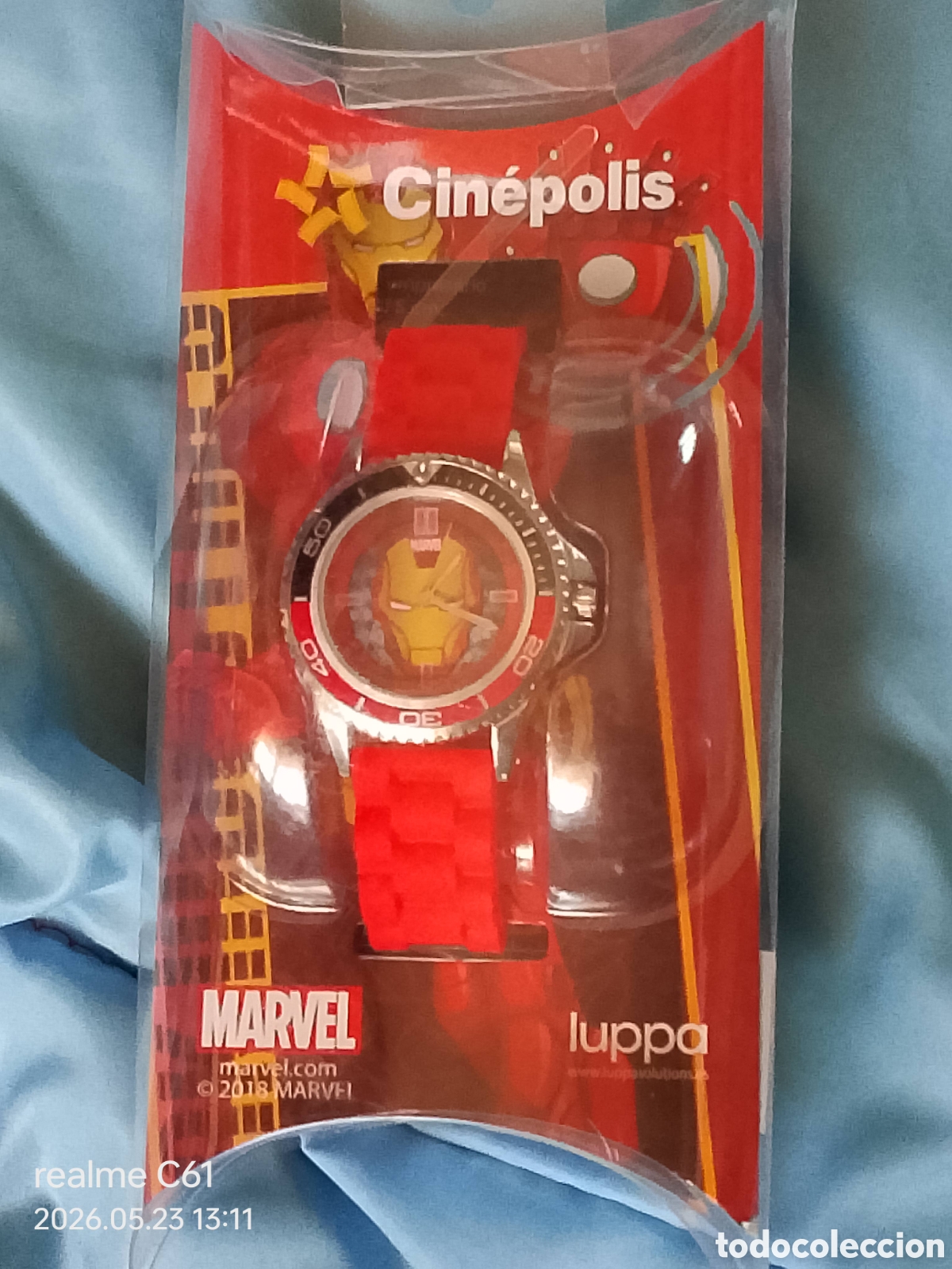 Watches: CIN&Eacute;POLIS M&Eacute;XICO / Luppa / MARVEL 2018 - Reloj agujas pulsera IRON MAN Vengadores Avengers - SIN USO