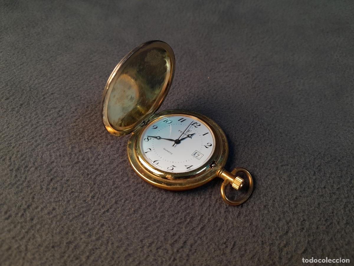 Relojes: R-448. RELOJ DE BOLSILLO FESTINA CON INSERCIONES DE PLATA. MECANISMO DE CUARZO. 1980 CA.