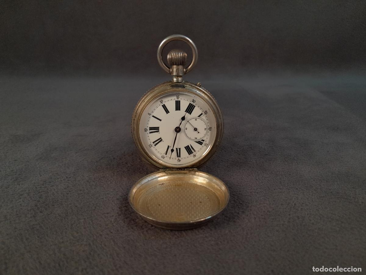 Orologi: R-449.RELOJ DE BOLSILLO EN PLATA DE LEY. MECANISMO REMONTOIR.LUIS RAMSEYER.SUIZA. PRINCIPIOS DEL XX.