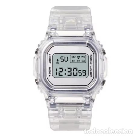 Relojes: Nuevo reloj deportivo digital para hombres y mujeres, reloj LED cuadrado sencillo, relojes de pulser