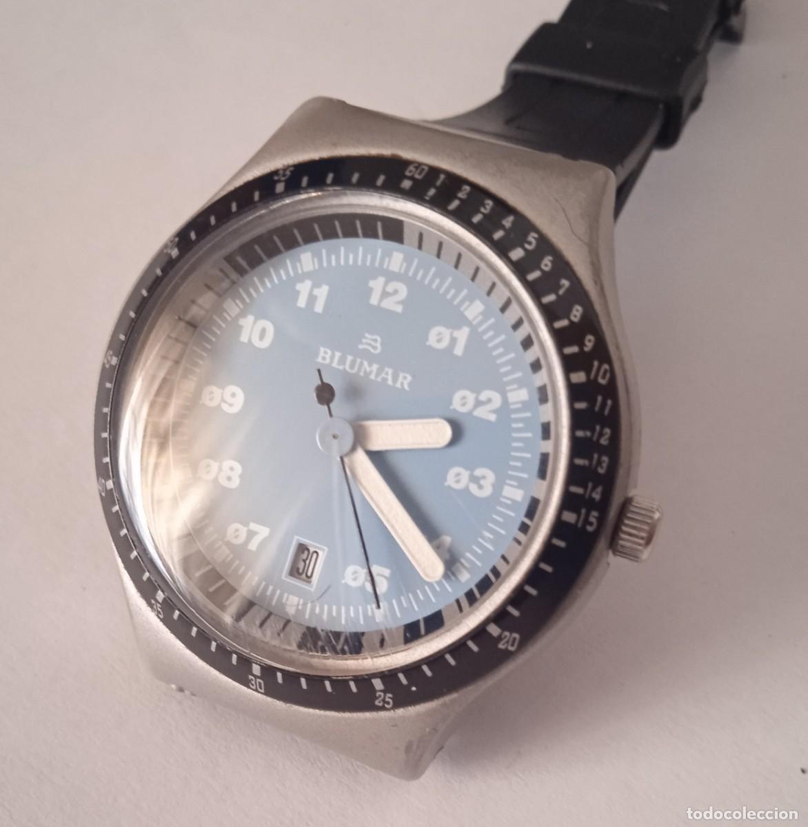 Relojes: RELOJ BLUMAR DE CUARZO CON CALENDARIO - MIDE 4 CM. - Foto 2