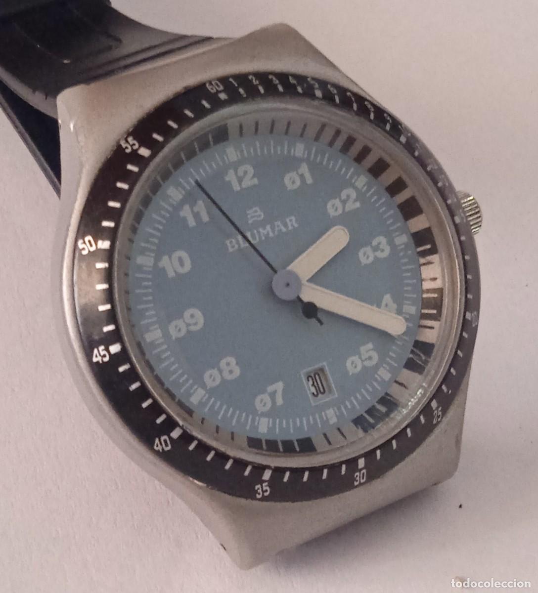 Relojes: RELOJ BLUMAR DE CUARZO CON CALENDARIO - MIDE 4 CM. - Foto 3