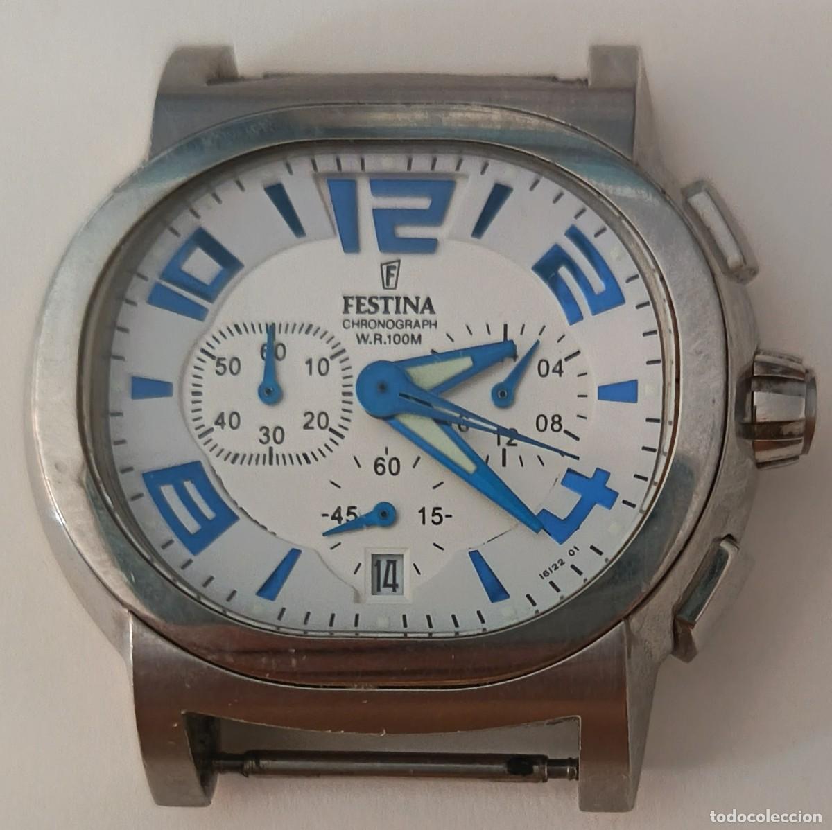 Relojes: Reloj de Sr. Sin correa. Marca Festina. Acer inox. Water. Resist. 330 FT/100M. Chronograph.