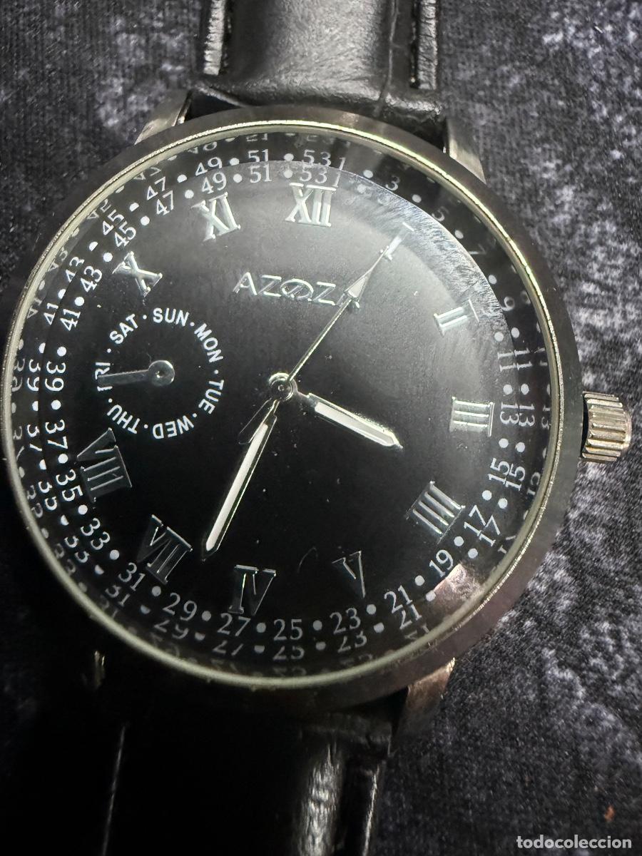 Relojes: Reloj AZOZA Caballero Negro Elegante &ndash; Bater&iacute;a Nueva &ndash; Funcionando